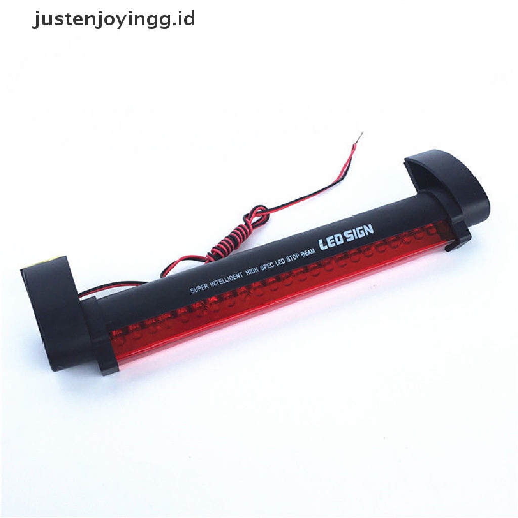 // justenjoyingg.id // Car Red 24LED 12V High Mount Third 3RD CHMSL Brake Stop Tail Light Add-on Lamp ~