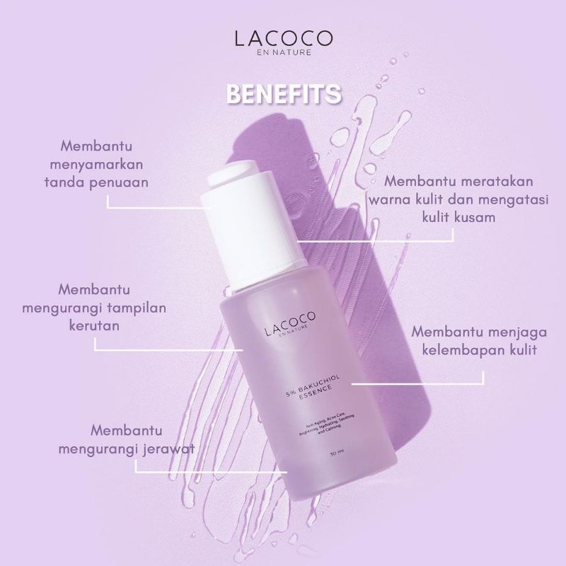 LACOCO BAKUCHIOL SERIES- LACOCO 5% BAKUCHIOL ESSENCE | DAY CREAM | NIGHT CREAM | SHEET MASK