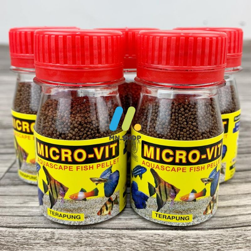 Akari Micro Vit 20 gr Pakan Ikan Kecil Aquascape Fish Pellet