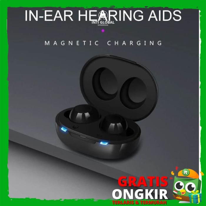 Riogrosir A-39 Premium Hearing Aid - Alat Bantu Dengar Headset - Recharge