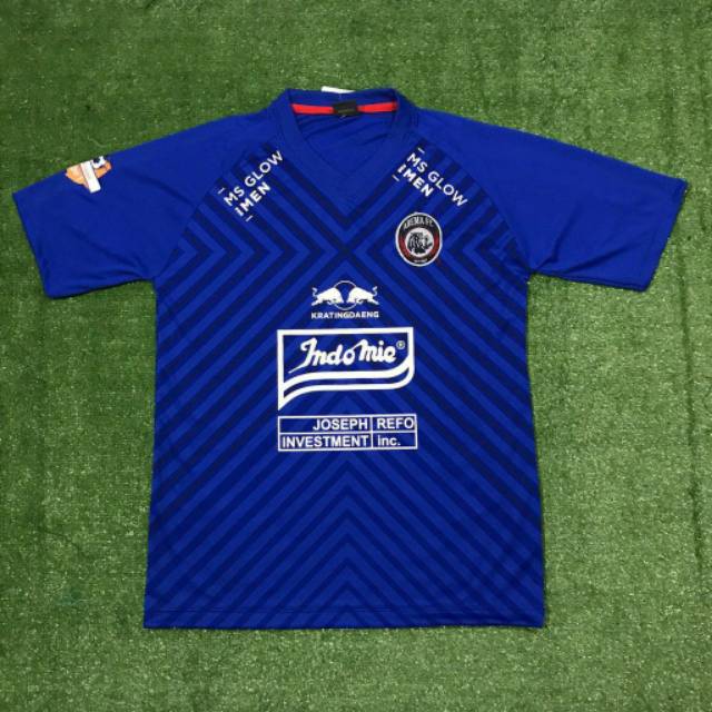 Jersey Arema FC Home 2020 Liga 1 Shopee Biru Terbaru Lokal