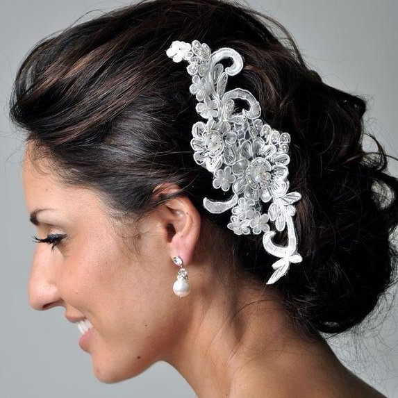 [PALING LARIS] WEDDING HAIRPIECE AKSESORIS RAMBUT WANITA PESTA LACE HPW011