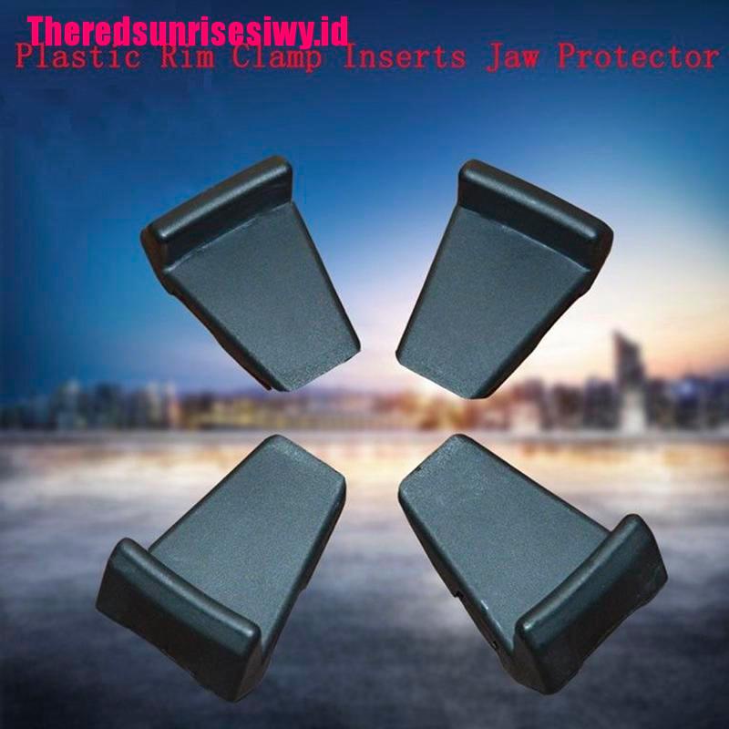 【Theredsunrisesiwy.id】4PCS Plastic Tyre Changer Wheel Protection Rim Guards Clamping Jaw Protector