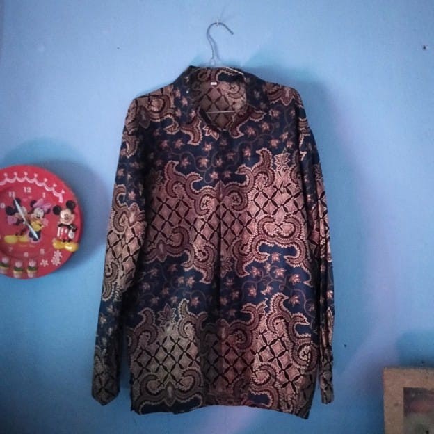 Kemeja Batik Lengan Panjang Size M L Xl Xxl Bswart Batik Hrb026 Harga Murah