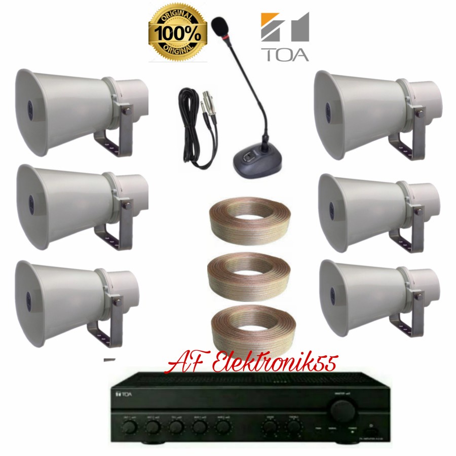 Paket Sound System Toa 6 Unit Speaker Horn Outdoor