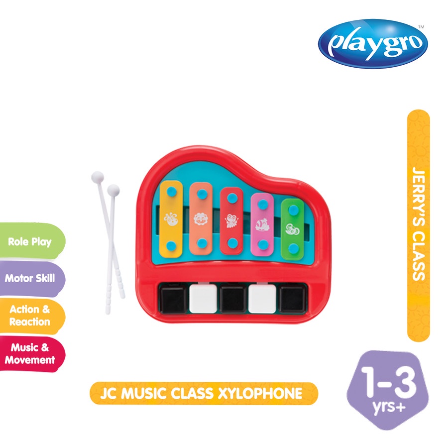 Playgro Music Class Xylophone / Mainan Musik Interaktif Anak Balita 12m+