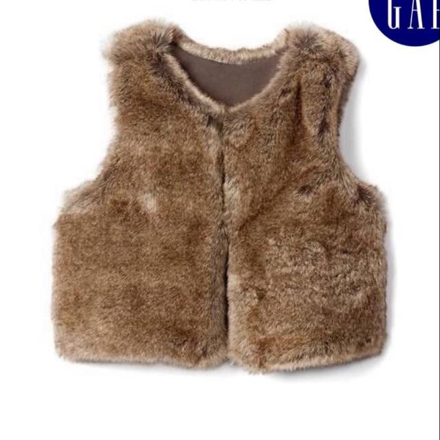 Jaket Anak Perempuan Bomber Vest Bulu Anak Import Branded Baby Gap Rompi anak Baby Import Branded