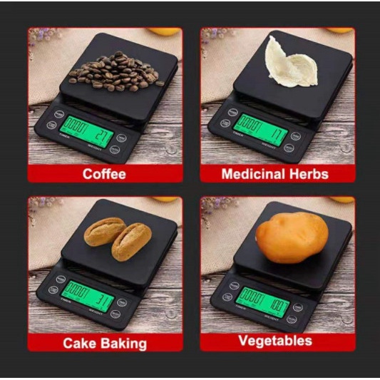 Timbangan Kopi Digital 0.1gr - 5Kg Timbangan Emas Coffee Scale