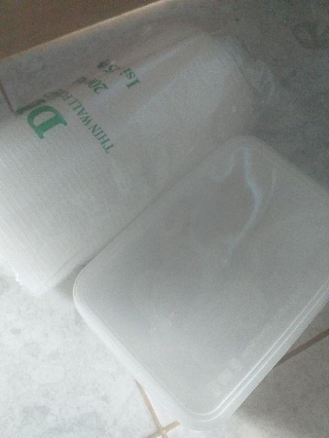 Thinwall Mangkok 200 Ml 200ml Kontainer Plastik Wadah Makanan Salad Buah Dm