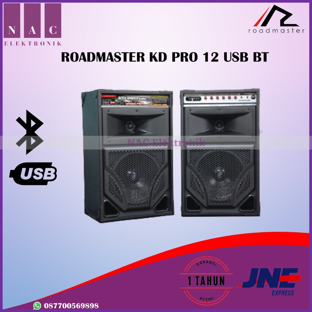 ROADMASTER SPEAKER AKTIF - KD PRO 12 USB BT