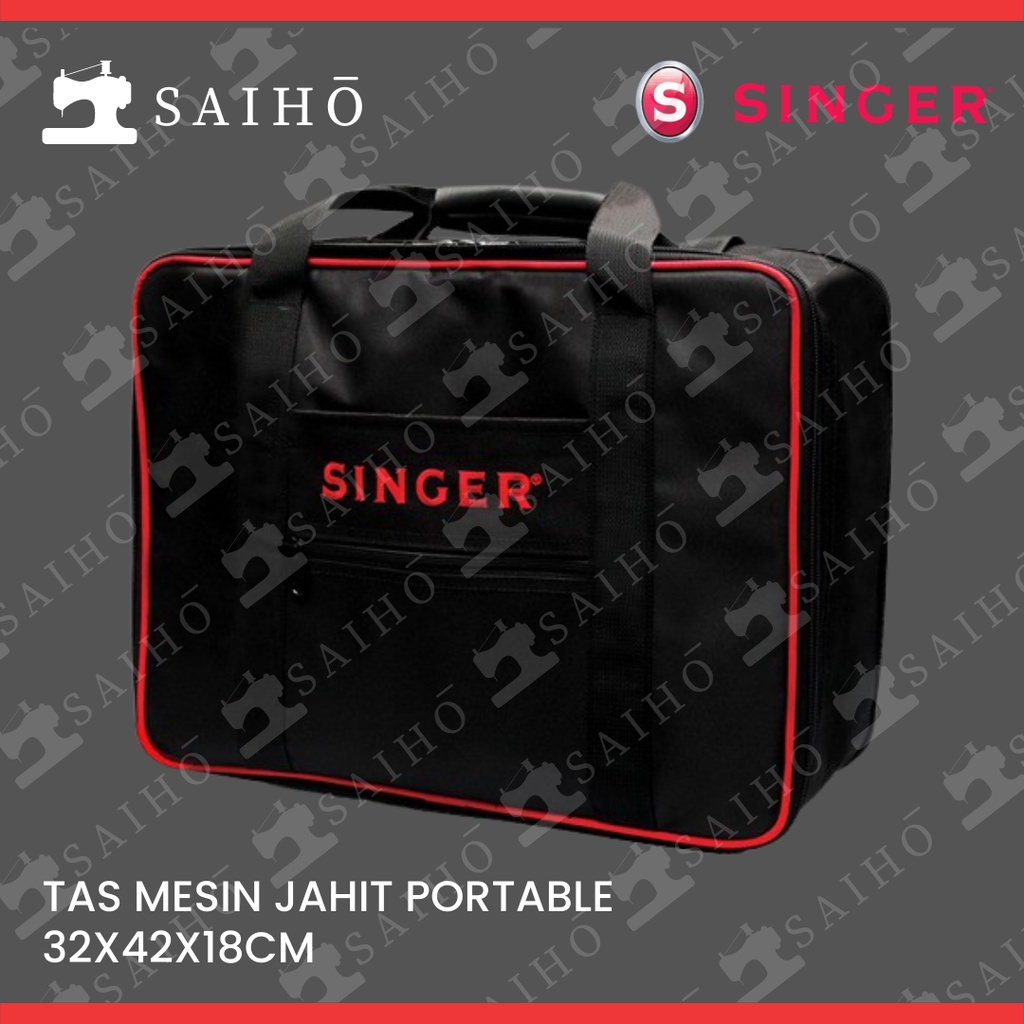 SINGER Tas Mesin Jahit Portable Hitam Sewing Bag