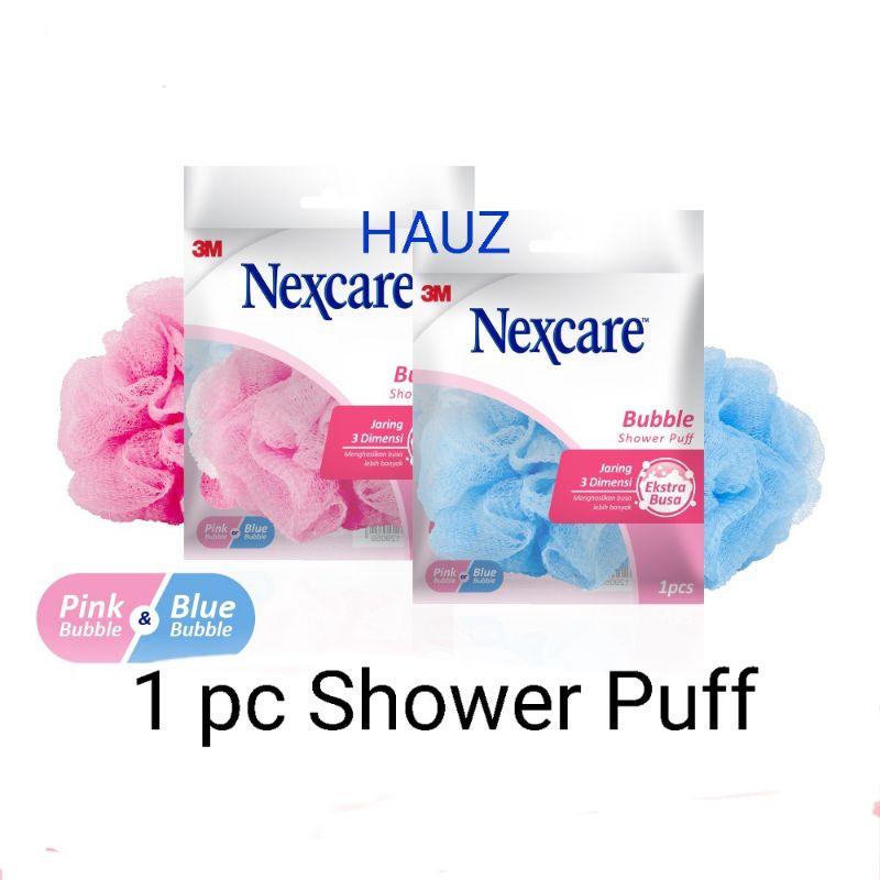 Shower Puff Jaring Spons Mandi Nexcare 3M Isi 1/ Bubble Shower Puff