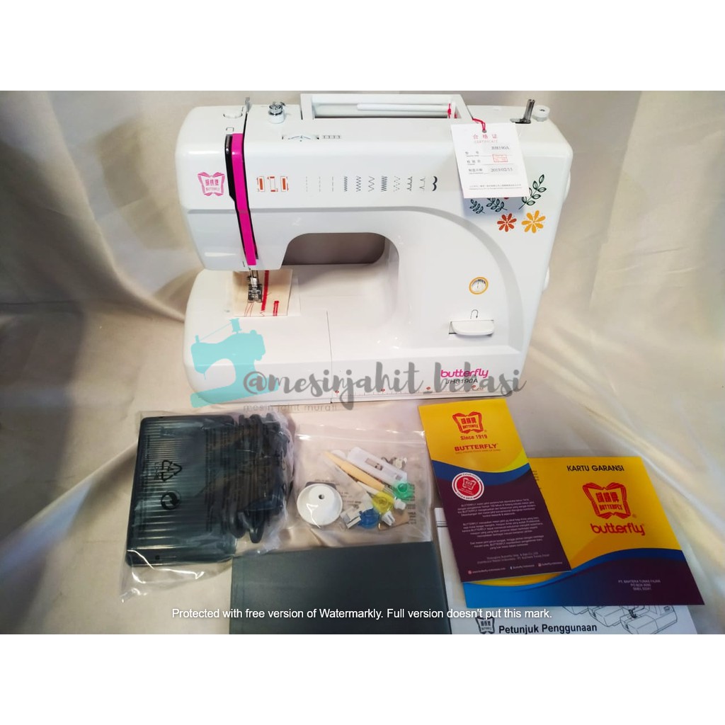 Mesin jahit Portabel Butterfly JH8190A