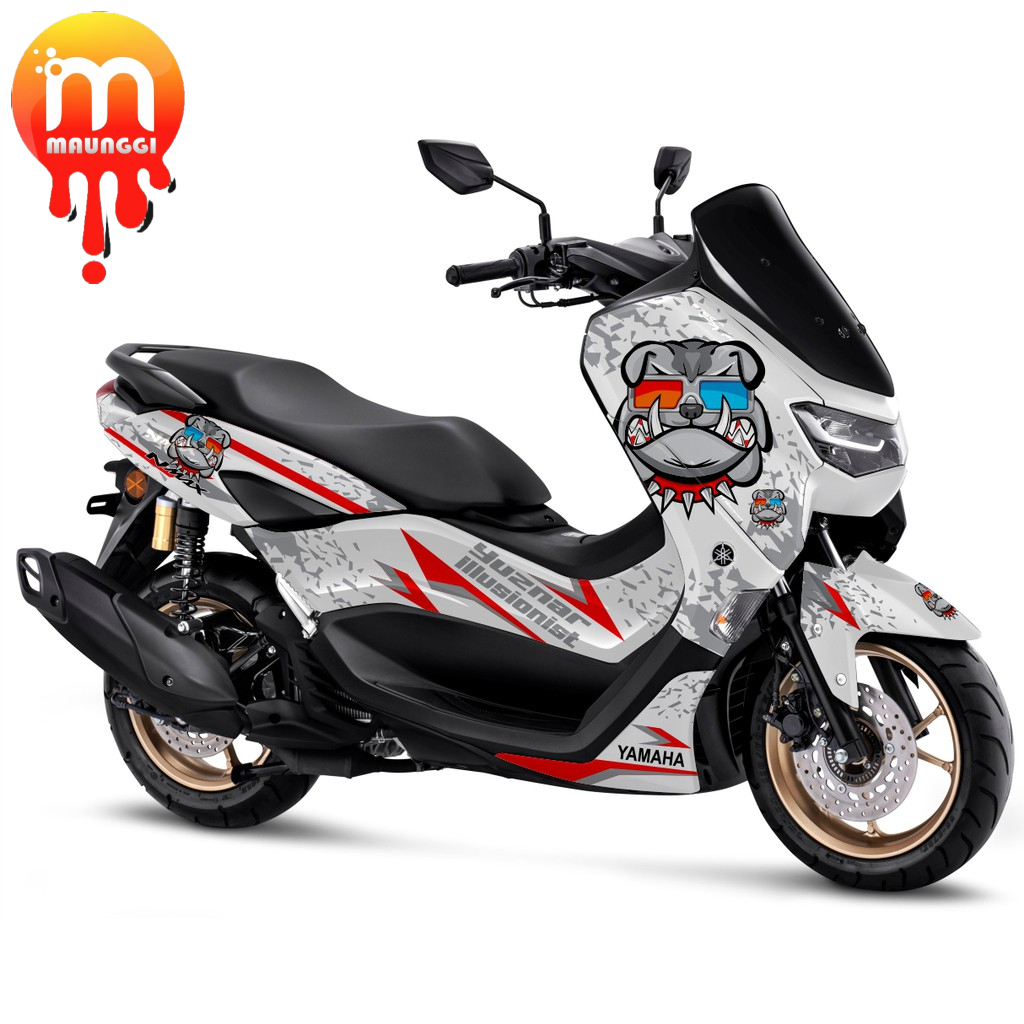 Striping all new nmax full body sticker motor  nmax 155 Decal new nmax 2021 full body warna dasar pu