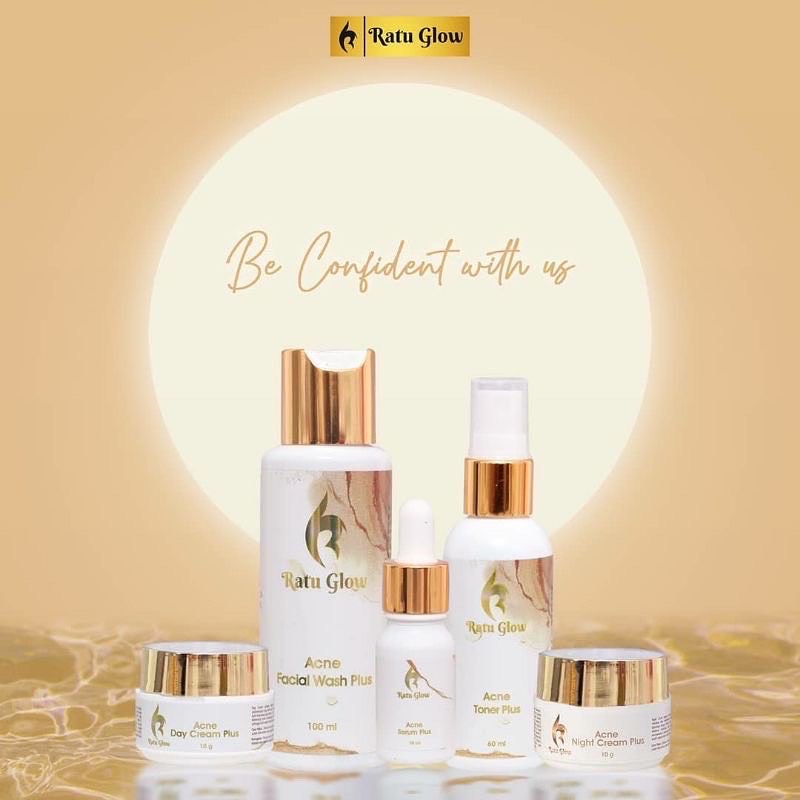 Ratu Glow Skincare BPOM Ratu Glow Paket Acne Series Ratu Glow Paket Brightening Kecantikan Perawatan