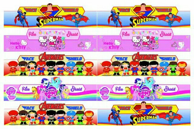 Face Shield Pelindung Wajah Anak-anak Karakter - / Mencegah Infeksi / Anti Fogging / Anti Debu