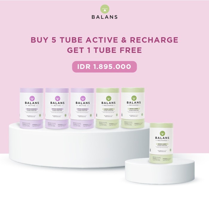 

✨COD✨ Balans Active + Recharge Buy 5 Get Free 1 | Fiber&Probiotics Drink - 3actv+3rcrg