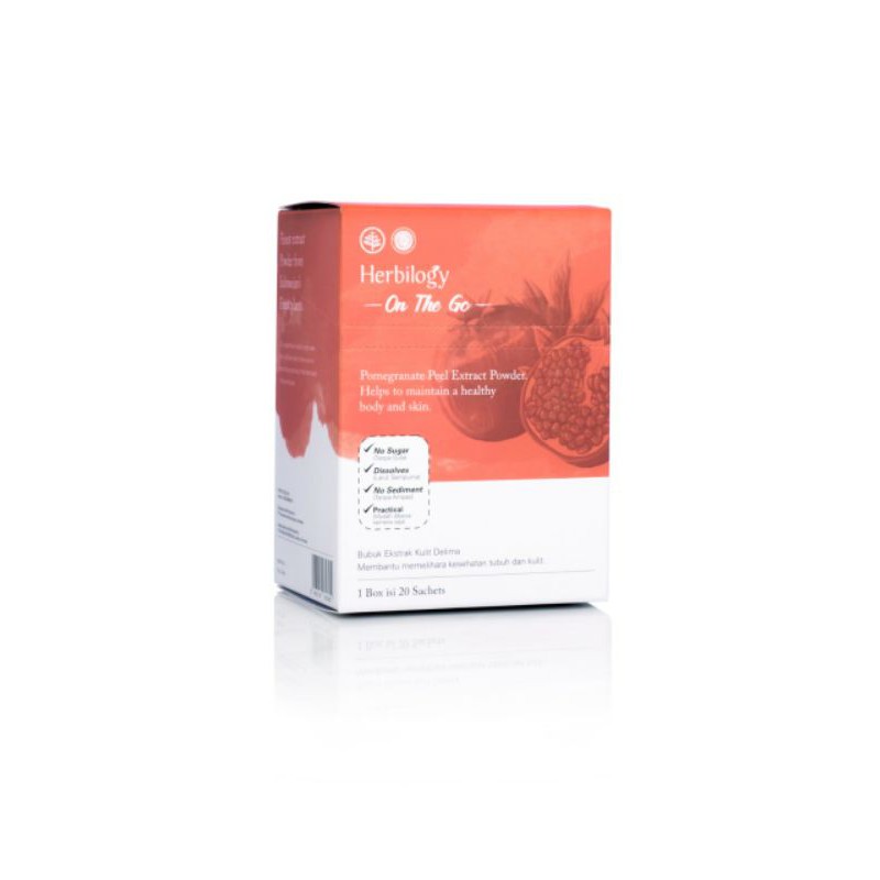 

pomegranate / kulit delima powder herbilogy 1 box ( 20 sachet )
