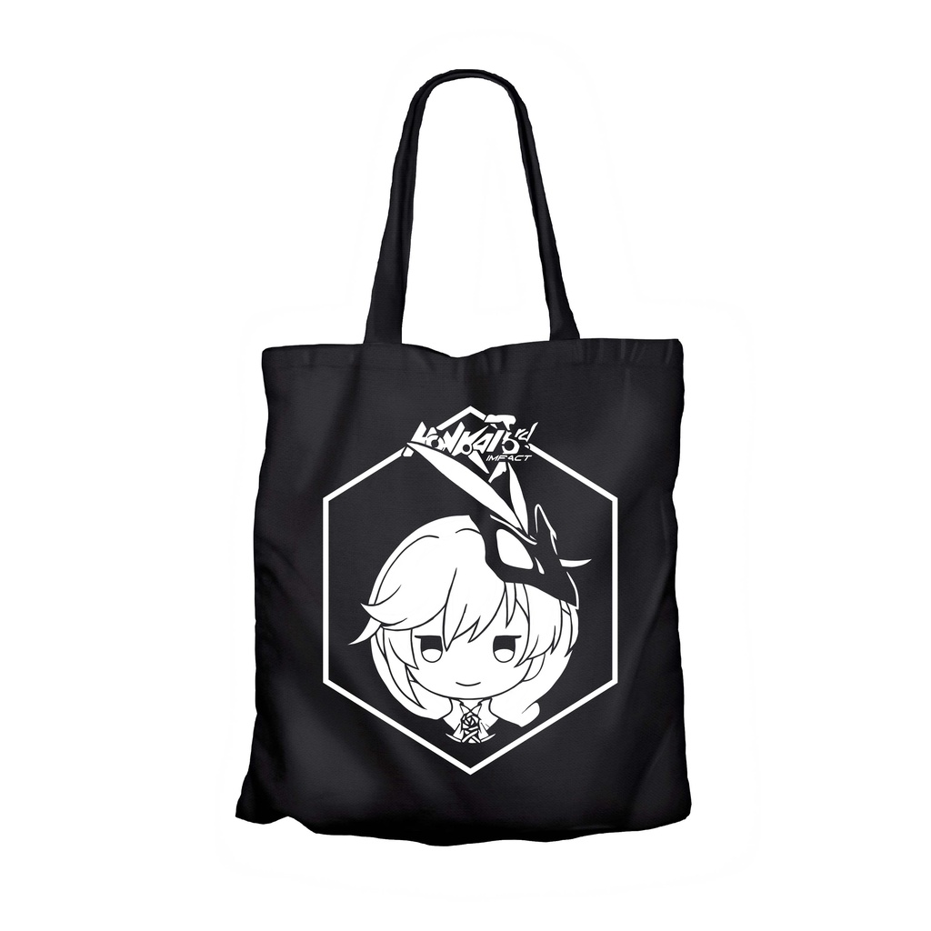Tote bag japan game KALLEN KASLANA chibi - HONKAI IMPACT material canvas