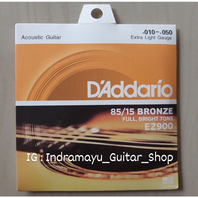 Senar Gitar Akustik String Merk Addario 1 Set EZ900 Kualitas Bagus Murah High Quality PALING TERBARU