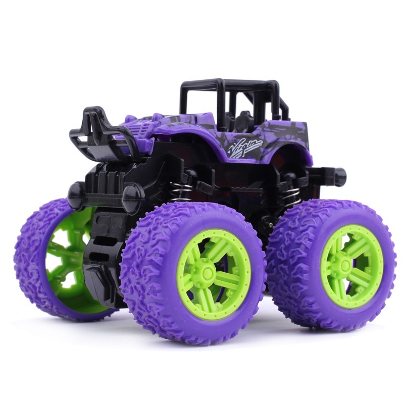 Mainan Mobil Anak Monster Zap Jip Off Road 4 Drive Inertial Bigfoot-Purple