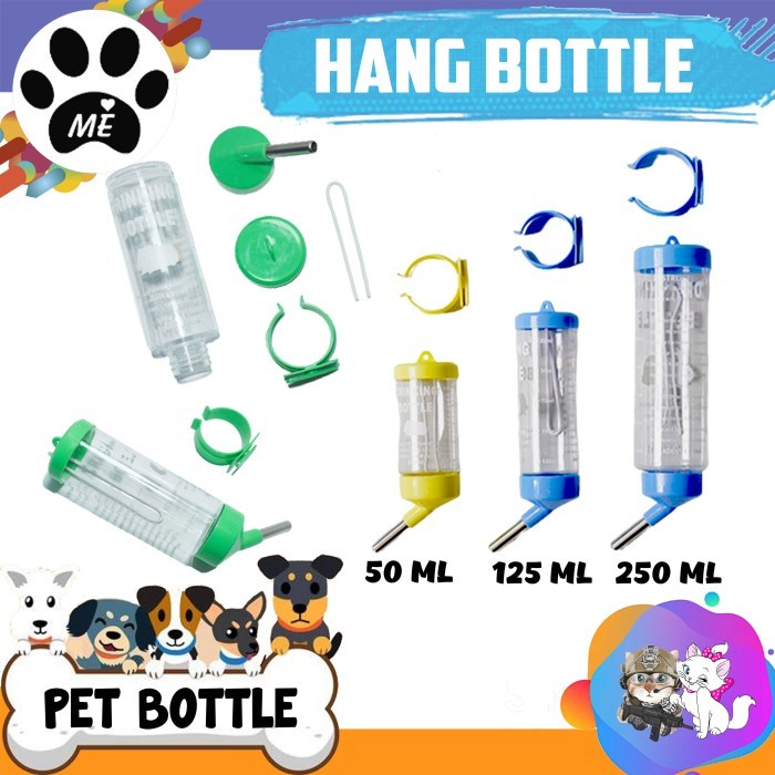 Pet Bottle &quot;HANG BOTTLE 125ML&quot; Botol Minum Gantung Kandang