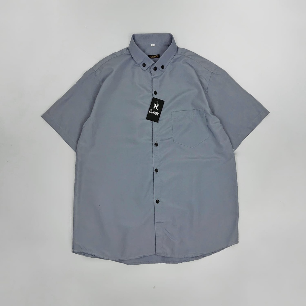 HEM Kemeja Polos Pria Kemeja Kasual Kemeja Pria Kemeja Pendek Kemeja Baju Kemeja Size M-XL GMK