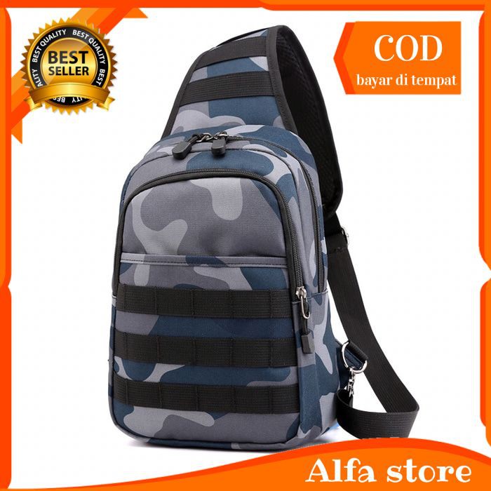 Tas selempang slempang slingbag pria Tactical Army Tas pubg tas dada bahu cowok import sb186