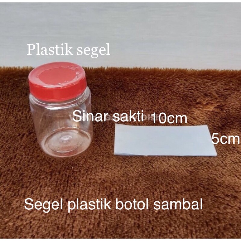 segel plastik tutup botol sambal plastik segel
