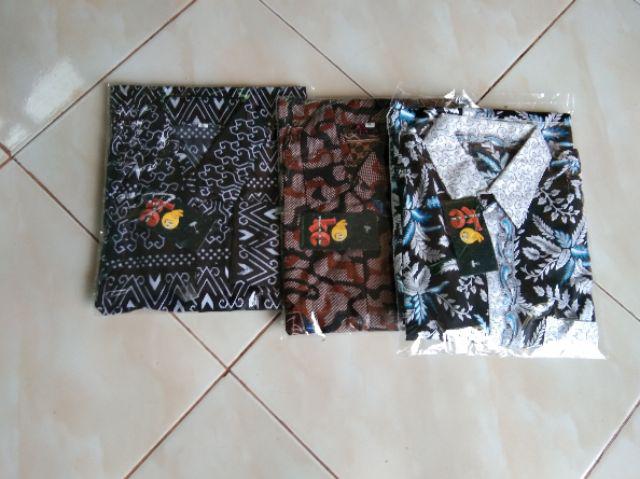 Bswart Batik Hrb026 Kenongo Hem Pendek Padi Pekalongan M L Xl Batik Pria Murah Modern Grosir