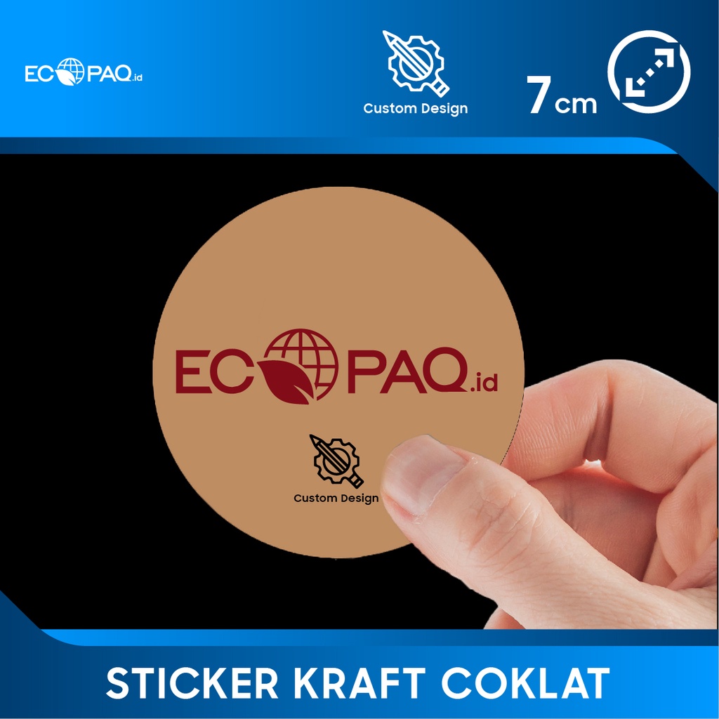 

Stiker Label Kraft Coklat - D: 7 cm ( 24 pc)