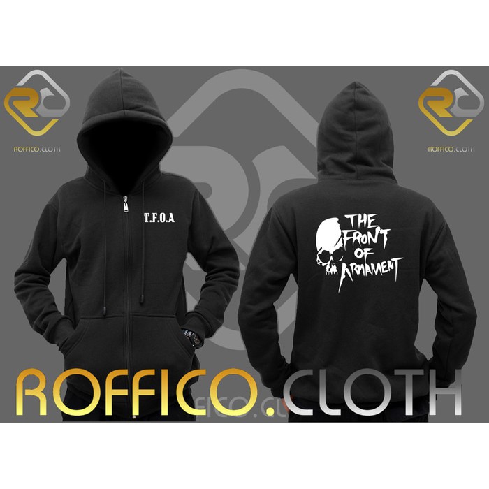 Jaket Hoodie Zipper The Front Of Armament TFOA 3 - Roffico Cloth