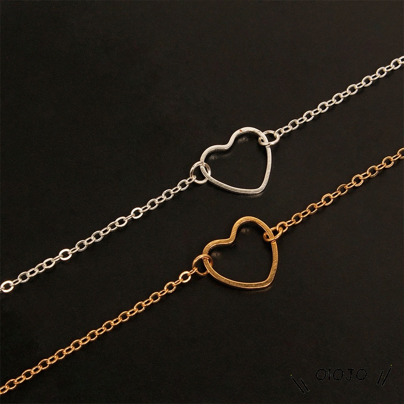 Sederhana Hadiah Ulang Tahun Gelang Berbentuk Hati Untuk Wanita Aksesoris Fashion - ol