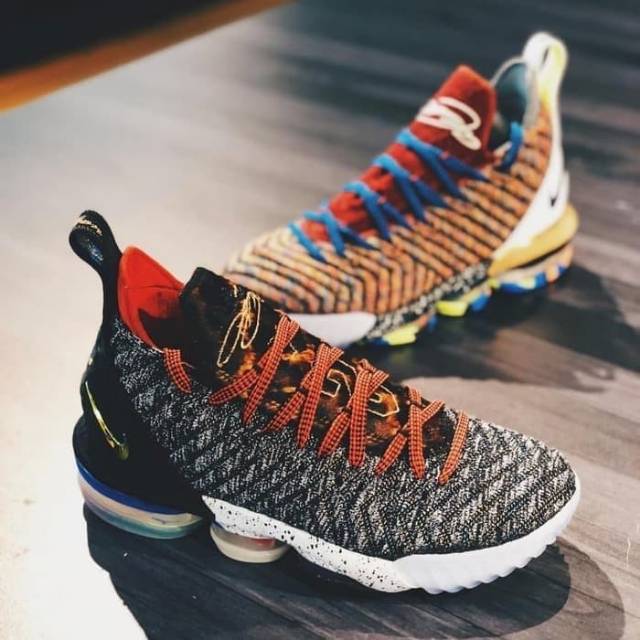 Sepatu Nike Lebron James 16 XVI 1 Thru 5 Multicolor Premium Original