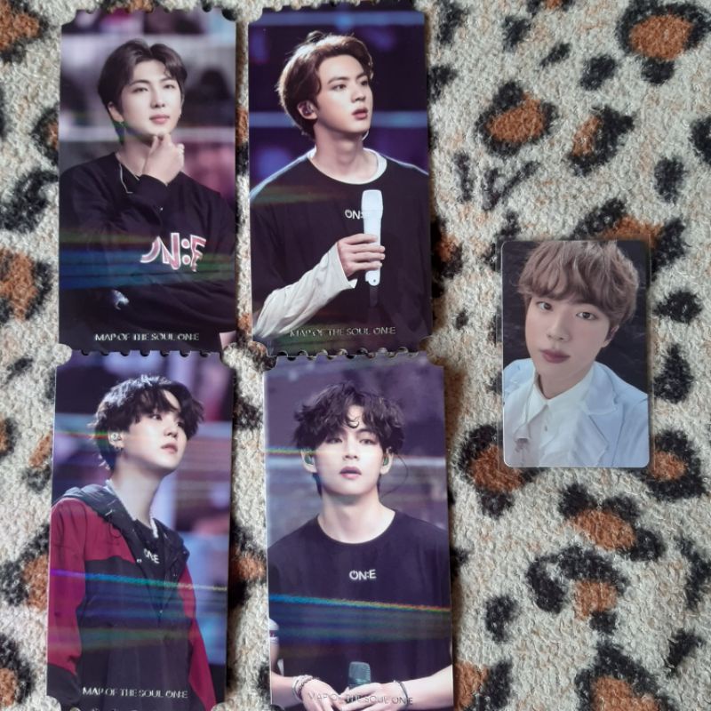 PC Holo Ticket DVD MOTS ON:E Taehyung Yoongi Seokjin Namjoon V Suga RM Jin Hologram
