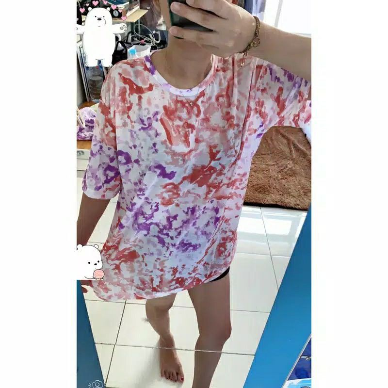 Fourfaahion TIE DYE TEE / TSHIRT WANITA TIE DYE KAOS WANITA MURAH RF