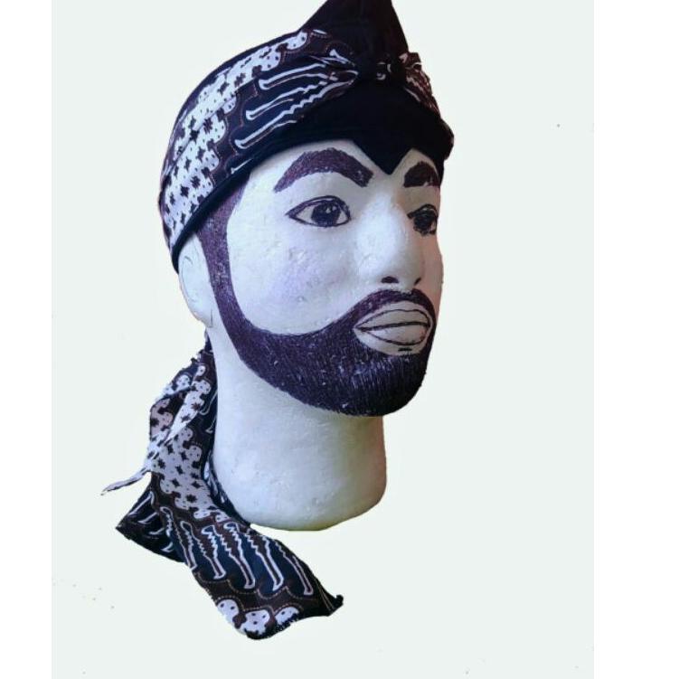 Msh31au22ᴺ • BLANGKON SUNDA JAWA IKET KEPALA  UDENG PRAKTIS ELASTIS MODERN DEWASA MOTIF BATIK