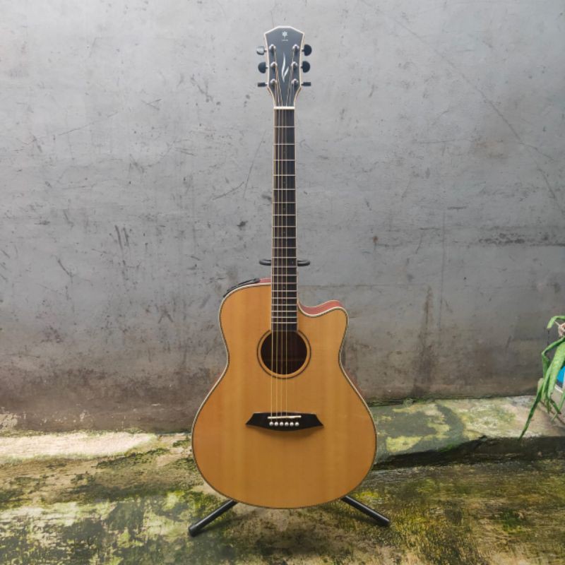 Gitar Akustik Elektrik DAME Lilies 200E GL Natural cutway Original