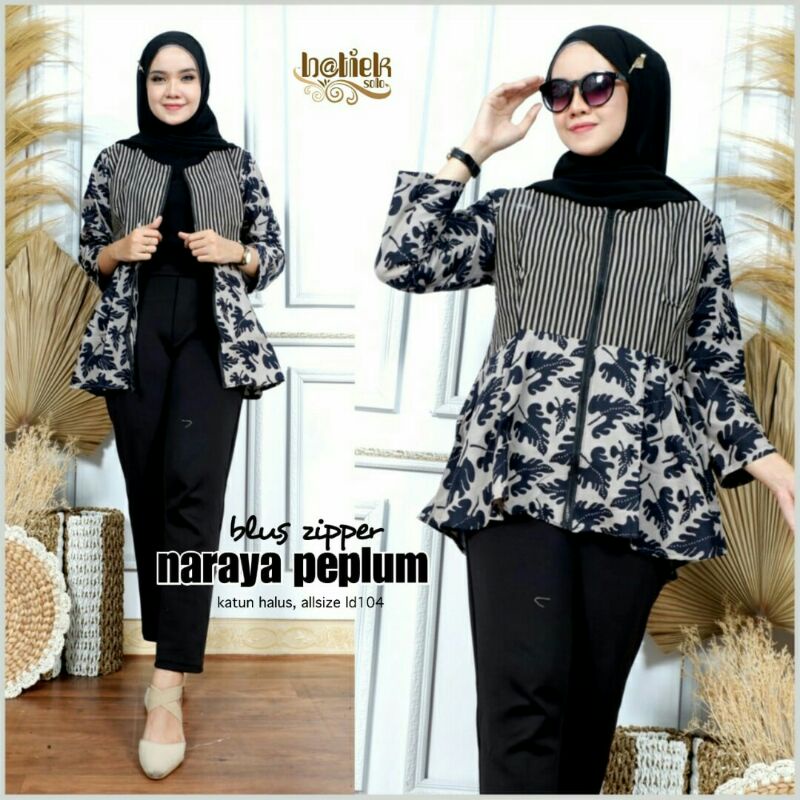 BLouse Batik Naraya Peplum