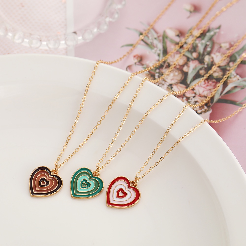 Fashion Geometry Tai Chi Pendant Necklace Metal Women Love Necklace Thick Lock Gold Accessories All-match Jewelry