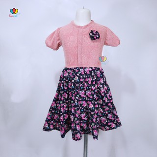 Dress Maudy Size 5-6 Tahun / Dres Anak Perempuan Murah