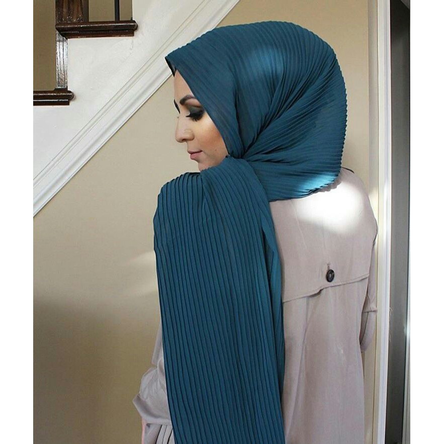 PASMINA PLISKET CHIFFON PREMIUM/ HIJAB IMPORT PREMIUM/PASMINA CRINCLE PLISKET CHIFFON