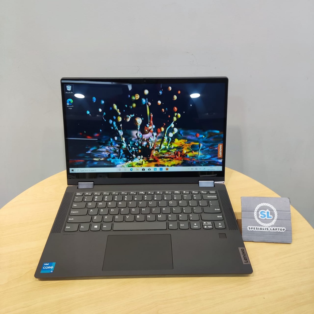 LAPTOP MURAH TOUCHSCREEN LENOVO IDEAPAD FLEX 5 14 i3 1115G4 4GB 512GB SSD FHD TOUCH WIN10HOME GRAPHITE GREY