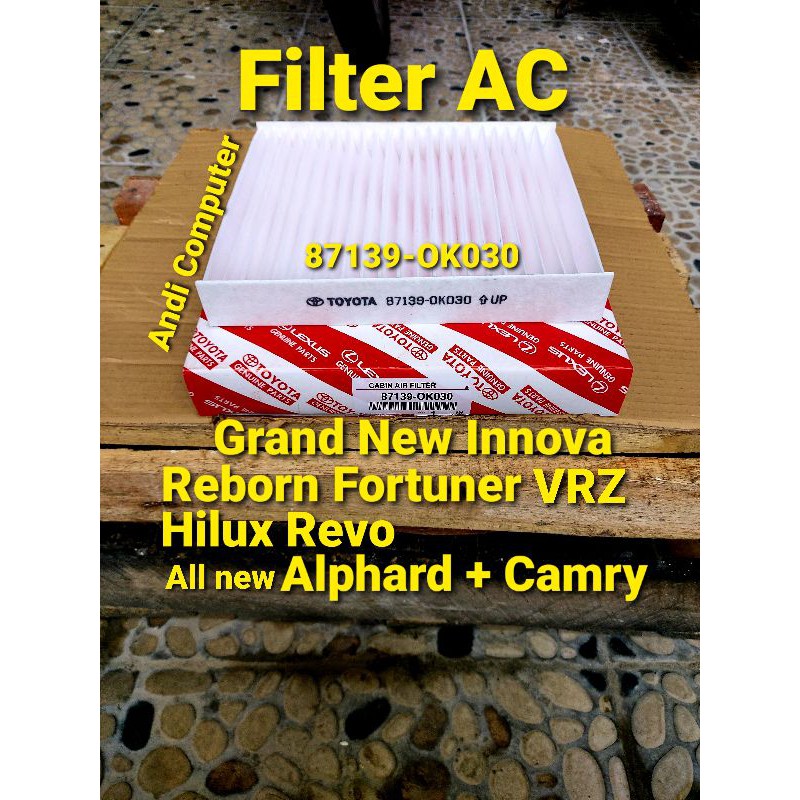 Jual Filter Ac Innova Reborn Ribon Fortuner Vrz Grand New Innova Skrg Shopee Indonesia