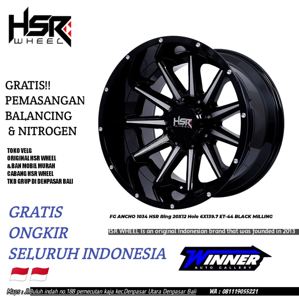 Velg Model Offroad Ring 20 Lebar 12 Velg Mobil Triton Everest DMAX DLL