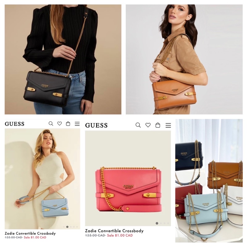GUESS ZADIE CONVERTIBLE CROSSBODY