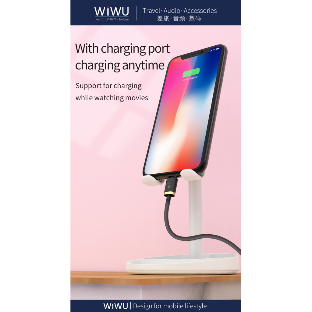 AKN88 - WIWU ZM201 - Mirror Desktop Stand For Phone and Tablet