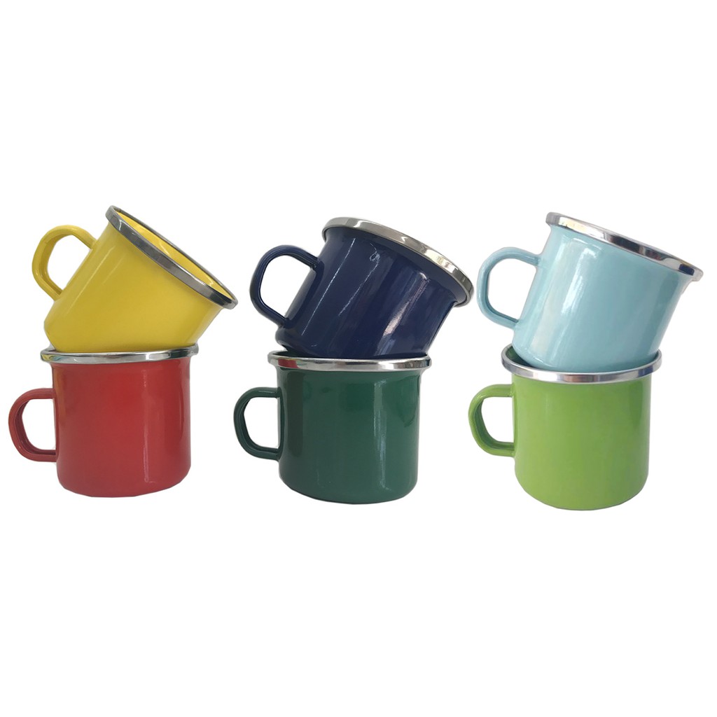 Gelas Cangkir Mug Enamel 6cm