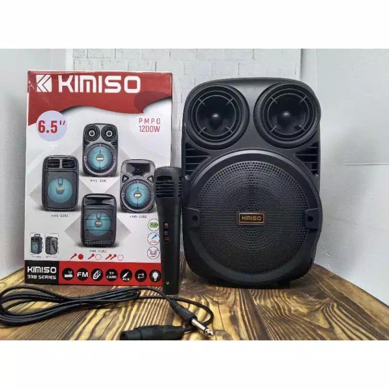 COD SPEAKER BLUETOOTH 6'5 INCH KIMISO 338/3381 PLUS MIC KARAOKE SUPER BASS//SALON AKTIF 6'5 INCH  KIMISO 3381//SPEAKER KARAOKE TERMURAH 6'5 INCH