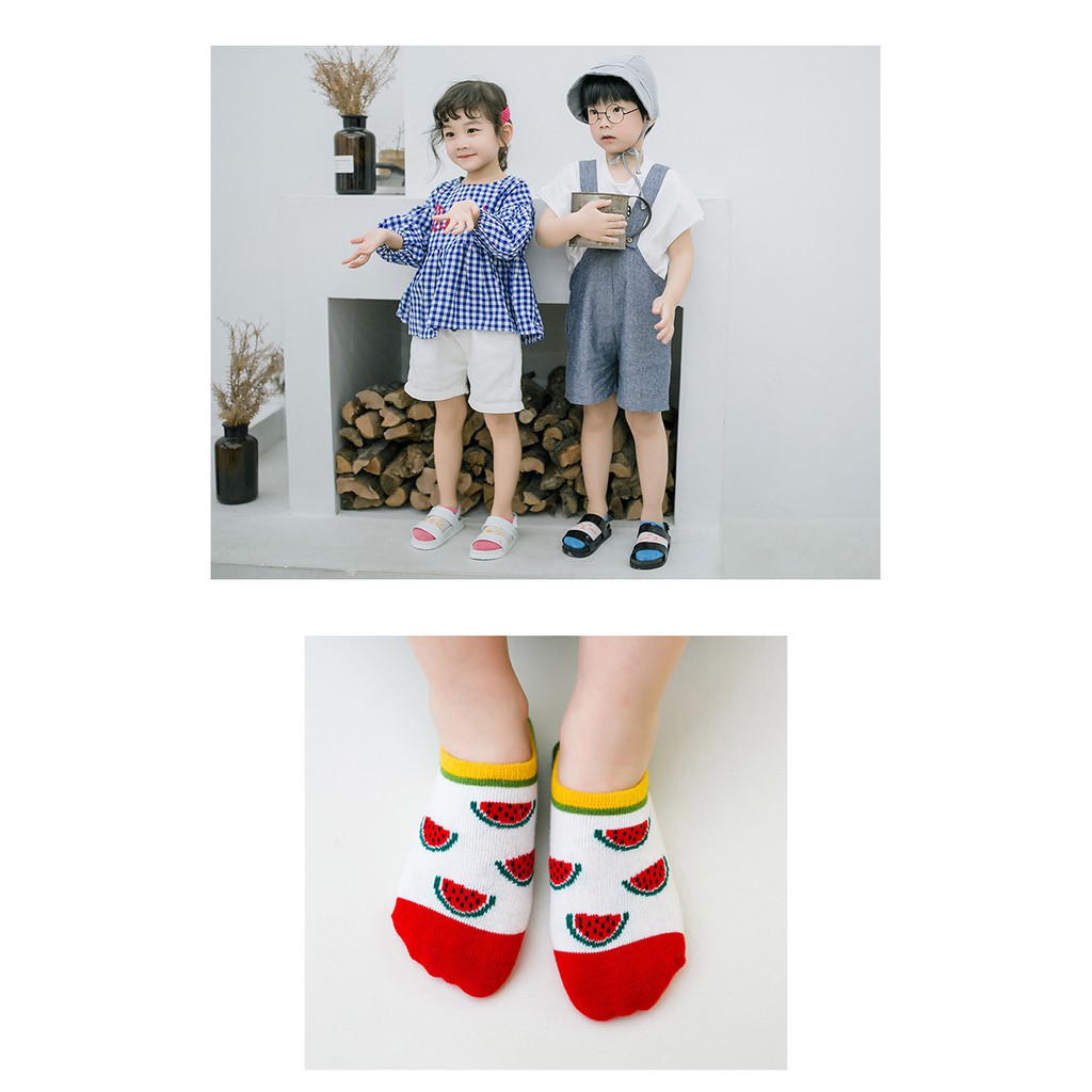 Kaos Kaki Bayi Anak Gadis Laki-laki imut Motif socks 1-12 Tahun (5 Pasang) K01